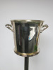 Christofle France, Silver Wine/Champagne Bucket on Stand. - 2