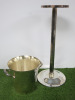 Christofle France, Silver Wine/Champagne Bucket on Stand. - 4