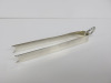 Christofle France, Silver Ice Tongs in Cloth Pouch.