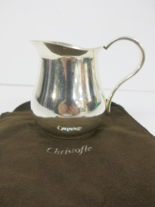 Christofle France, Silver Small Pitcher in Cloth Pouch. Size H10cm.
