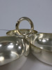 Christofle France, Silver Three Part Appetizer Dish. Single Dish Size Dia 11.5cm. - 7
