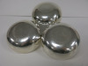 Christofle France, Silver Three Part Appetizer Dish. Single Dish Size Dia 11.5cm. - 9