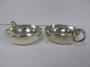 2 x Christofle France, Silver Bangle Bowls in Cloth Pouch. Size Dia 14cm.