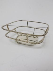 Christofle France Massaud, Silver Bread Basket. Size H7.5 x 20 x 20cm.