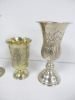 3 x Kiddush Style Cups with Floral Pattern/Designs. - 3