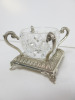 HADAD Hallmarked 925 Silver and Glass Open Salt Dish. - 4