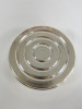 2 x Pampaloni Hallmarked 925 Sterling Silver Circular Dishes. Size Dia 10cm. - 3