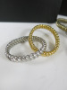 4 x L'OBJET Silver and Gold Napkin Rings, with Original Box. - 4