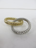 4 x L'OBJET Silver and Gold Napkin Rings. - 3
