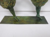 Bronze Sculpture of Leaping Abstract Dancing Ladies Holding Hands. - 3