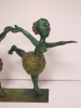 Bronze Sculpture of Leaping Abstract Dancing Ladies Holding Hands. - 4