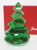 Baccarat Green Crystal Enchanting Fir Christmas Tree Ornament. - 2
