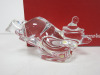 Baccarat Clear Crystal Polar Bear on a Sled Figurine. - 2