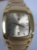 Gold Coloured 'H' Swiss Made Watch in Stainless Steel Case, Water Resistant 30m, S/N 7962. - 3