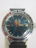 Vostok Amphibian Watch, Russian Mechanical Dive Watch, Stainless Steel with Bocktok Rubber Strap. - 2