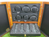 Scatola Del Tampo Rotore 6 Leather Six Watch Winder and Jewellers Box. Size H31 x W31 x D22cm. NOTE: requires 6v charger. - 3