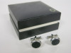 MONTBLANC Round 'Tribute to Shakespeare' Cuff Links, Stainless Steel Inlaid with Black Resin, Marked 10JWL & Inscribed with William Shakespeare. Comes in Original Box. - 3
