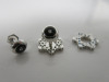 MONTBLANC Star Collection 18ct White Gold Cufflinks Set with 24 x Precious Stones. Comes in Original Box (Poor Condition). Hallmarked Au 750. NOTE: 1 cufflink requires repair. - 5