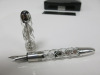 MONTBLANC Meisterstuck No 149, Skeleton 333 Fountain Pen, S/N PT2220640, 18k White Gold with Diamond Encrusted Israel Flag, in Atelier Prive Box with Flag Pen Israel Plaque. Hallmarked Au 750. Comes in Original Box with Service Guide.