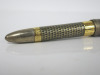 MONTBLANC Max Von Oppenheim Limited Edition 4810, Sterling silver, pale grey lacquer inlays, gold-plated rings engraved with designs from Tel Halaf. 18K gold nib, Dated 2009. Limited Edition 0377/4810. Honors archaeologist Baron Max von Oppenheim. - 3