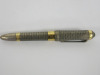MONTBLANC Max Von Oppenheim Limited Edition 4810, Sterling silver, pale grey lacquer inlays, gold-plated rings engraved with designs from Tel Halaf. 18K gold nib, Dated 2009. Limited Edition 0377/4810. Honors archaeologist Baron Max von Oppenheim. - 5