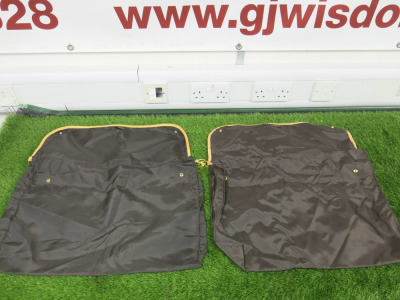 2 x Louis Vuitton Brown Garment Bags. Size H58cm, W50cm.