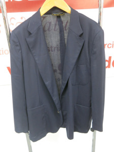 Loro Piana Men's Navy Linen Suit Jacket. Size 56/XL.