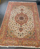 Persian Fine Tabriz Rug. Size 285cm x 203cm. Purchased in Florida in 1996. NOTE: Appears in very good condition, with stain (As Pictured)