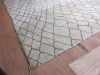 Heavy Cream & Brown Pattern, Medium Pile Carpet/Rug. Size 294 x 334cm - 3