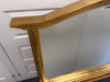 Bevelled Edge Gold Framed Over Mantel Mirror. H78cm x W113cm. - 4