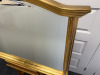 Bevelled Edge Gold Framed Over Mantel Mirror. H78cm x W113cm. - 5