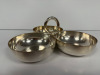 Christofle France, Silver Three Part Appetizer Dish. Single Dish Size Dia 11.5cm. - 3