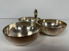 Christofle France, Silver Three Part Appetizer Dish. Single Dish Size Dia 11.5cm. - 4
