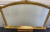 Bevelled Edge Gold Framed Over Mantel Mirror. H78cm x W113cm.