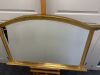 Bevelled Edge Gold Framed Over Mantel Mirror. H78cm x W113cm. - 3