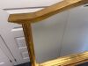 Bevelled Edge Gold Framed Over Mantel Mirror. H78cm x W113cm. - 4