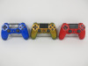 3 x Assorted SONY PS4 Pads to Include: 1 x Gold in Good Condition, 1 x Red in Good Condition & 1 x Blue with Slightly Sensitive X Button.