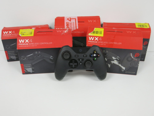 5 x WX4 Wireless Games Controllers, Compatible with Nintendo Switch, PS3 & PC.