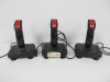 3 x Quickshot 2 Atari Commodore 64 Joysticks.