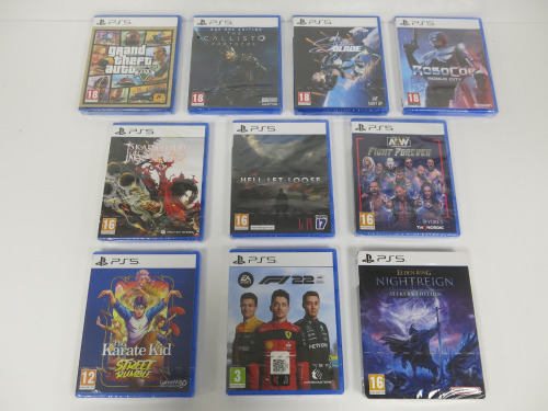 10 x Assorted Category Sealed PS5 Games to Include: 4 x 18+, 4 x 16+, 1 x 12+ & 1 x 3+ (As Pictured).