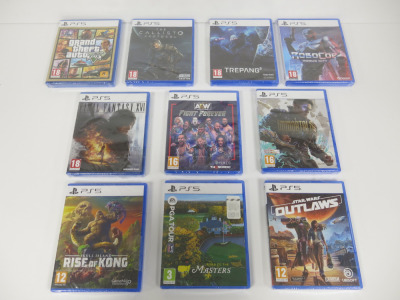 10 x Assorted Category Sealed PS5 Games to Include: 5 x 18+, 2 x 16+, 2 x 12+ & 1 x 3+ (As Pictured).