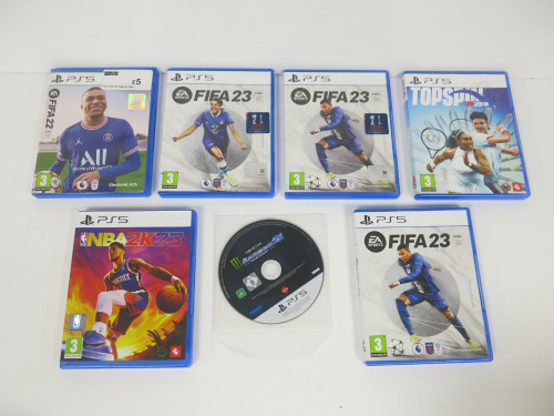 7 x Assorted Sports PS5 Games to Include: 8 x 3+ (As Pictured).