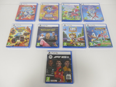 9 x Assorted Sealed Kids PS5 Games to Include: 3 x 7+ & 6 x 3+ (As Pictured).
