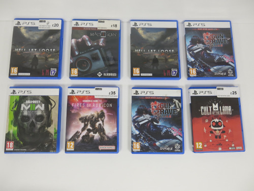 8 x Assorted Shooter/Horror PS5 Games to Include: 12+-18+ Years. (As Pictured).