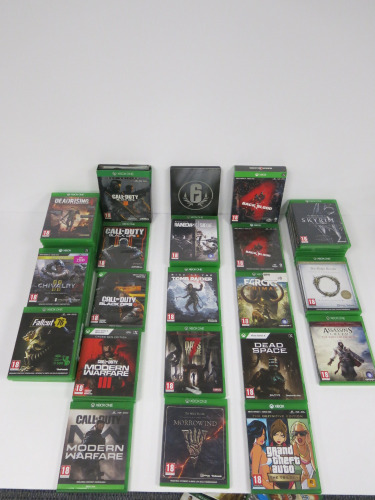 41 x Assorted Category Xbox One/X Games to Include: 18+ Years & 3 Special Edition Sets. (As Pictured).