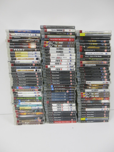 100 x Assorted Category PS3 Games to Include: 3+-18+ Years. (As Pictured).