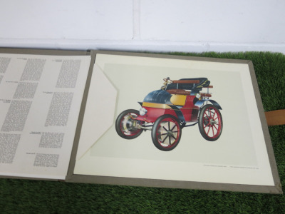 Original Portfolio of Ferdinand Porsche, Commemorative Edition Depicting The History and Lifes Work in The Motor Industry of Ferdinand Porsche. Complete with 18 High Quality Colour Prints, In A Hardback Presentation Case with Porsche Enamelled Badge (Requ