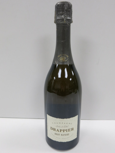Bottle of Drappier Pinot Noir Brut Nature Champagne, 750ml.