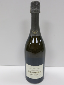 Bottle of Drappier Pinot Noir Brut Nature Champagne, 750ml.