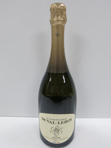 Bottle of Duval-Leroy Blanc De Blancs Premier Cru Champagne, 2008, 750ml.